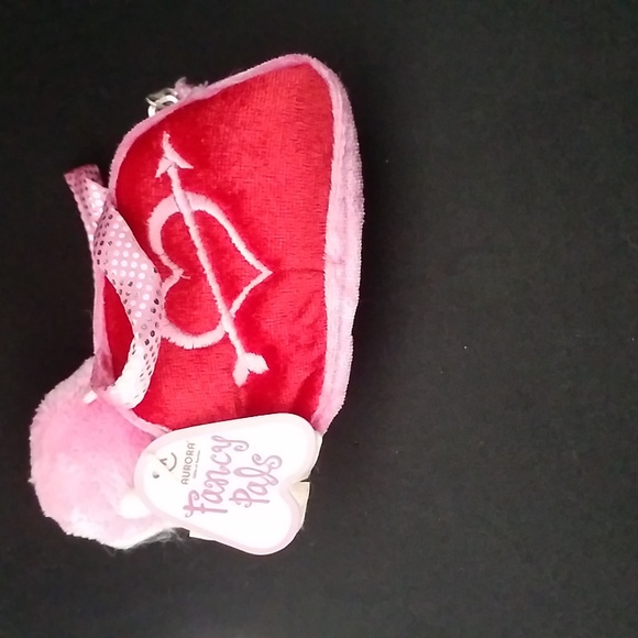 AURORA FANCY PALS NEW Monkey & Carrier Pink Key Coin Purse Bag Charm - Picture 2 of 6